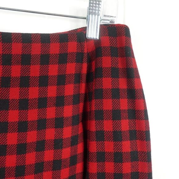Jones New York Petite Womens Wool Gingham Skirt Size 12P - Picture 4 of 9